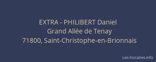 EXTRA - PHILIBERT Daniel