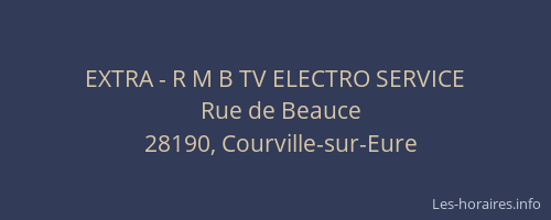 EXTRA - R M B TV ELECTRO SERVICE