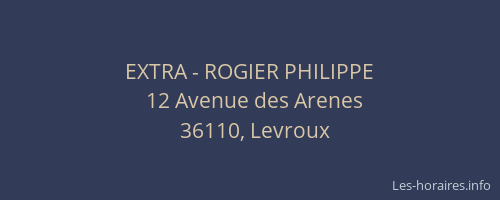 EXTRA - ROGIER PHILIPPE