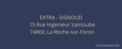EXTRA - SIGNOUD