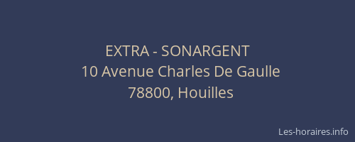 EXTRA - SONARGENT