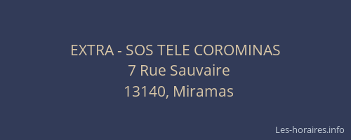 EXTRA - SOS TELE COROMINAS