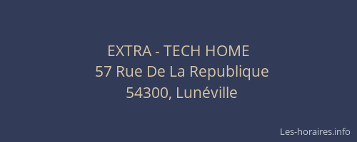 EXTRA - TECH HOME