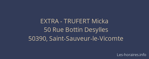 EXTRA - TRUFERT Micka
