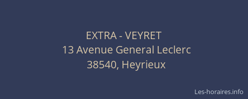 EXTRA - VEYRET
