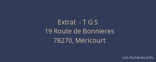 Extrat  - T G S
