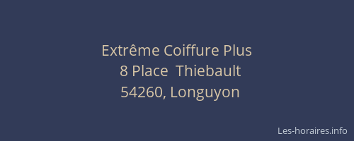 Extr&ecirc;me Coiffure Plus