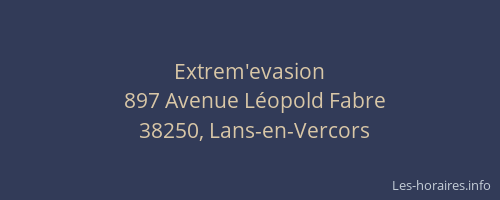 Extrem'evasion