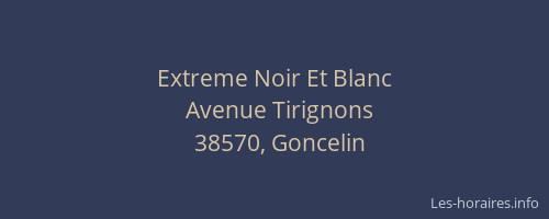Extreme Noir Et Blanc