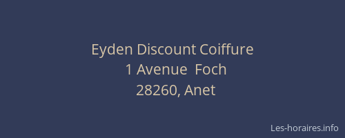 Eyden Discount Coiffure