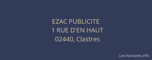 EZAC PUBLICITE