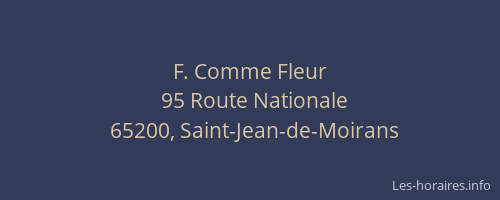 F. Comme Fleur