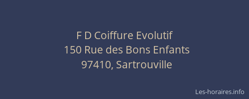 F D Coiffure Evolutif