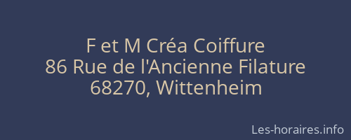 F et M Créa Coiffure