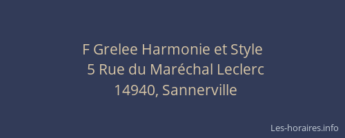 F Grelee Harmonie et Style