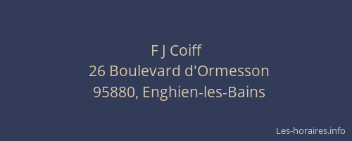 F J Coiff