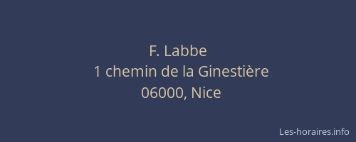 F. Labbe