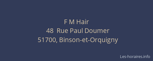 F M Hair