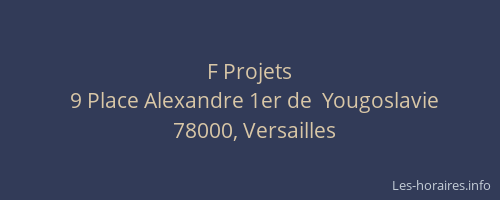 F Projets