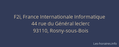 F2i, France Internationale Informatique
