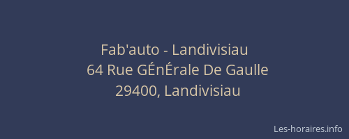 Fab'auto - Landivisiau