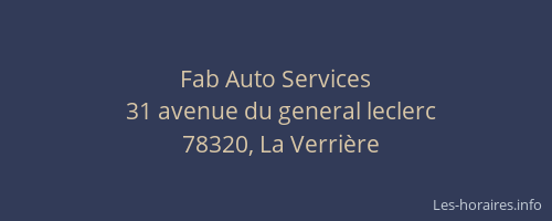 Fab Auto Services