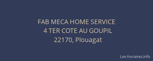 FAB MECA HOME SERVICE