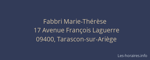 Fabbri Marie-Thérèse