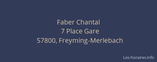 Faber Chantal