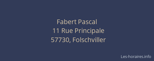 Fabert Pascal