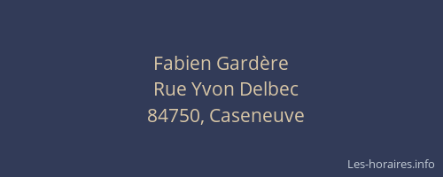 Fabien Gard&egrave;re
