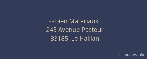 Fabien Materiaux