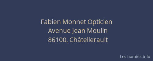 Fabien Monnet Opticien