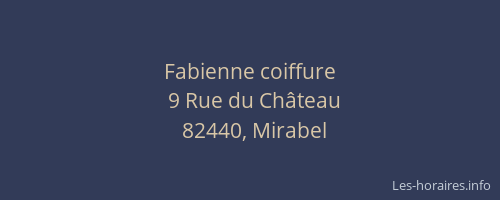 Fabienne coiffure