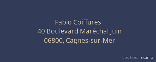Fabio Coiffures
