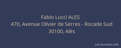 Fabio Lucci ALES