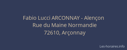 Fabio Lucci ARCONNAY - Alençon