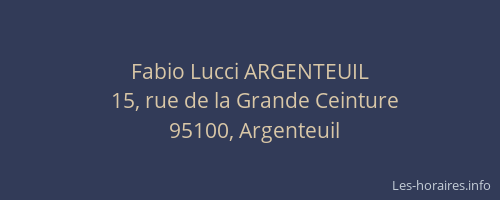Fabio Lucci ARGENTEUIL