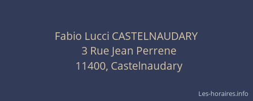 Fabio Lucci CASTELNAUDARY