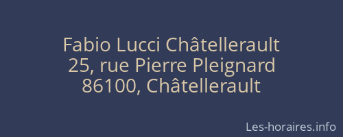 Fabio Lucci Châtellerault