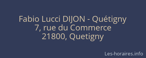 Fabio Lucci DIJON - Quétigny