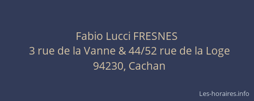 Fabio Lucci FRESNES