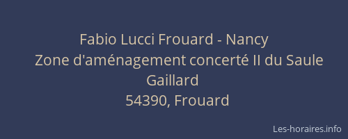 Fabio Lucci Frouard - Nancy