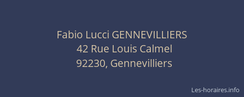 Fabio Lucci GENNEVILLIERS