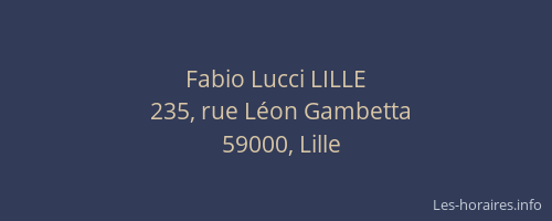 Fabio Lucci LILLE