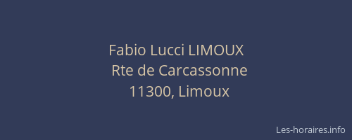 Fabio Lucci LIMOUX