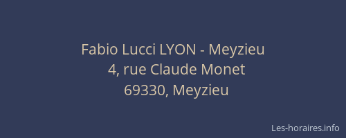Fabio Lucci LYON - Meyzieu