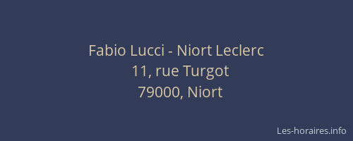 Fabio Lucci - Niort Leclerc