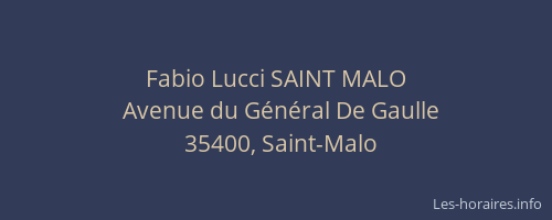 Fabio Lucci SAINT MALO