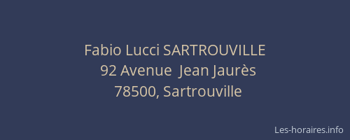 Fabio Lucci SARTROUVILLE